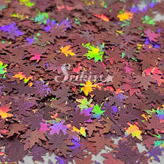 Rose Autumn Leaf Shape Glitter - Pink Glitter Rose Autumn Leaf Shape Glitter - Pink Glitter