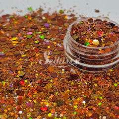 Fancy Ginger Holographic Chunky Glitter - Orange Glitter Fancy Ginger Holographic Chunky Glitter - Orange Glitter