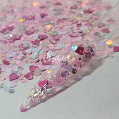 In Love - Pink Glitter with Hearts In Love - Pink Glitter with Hearts