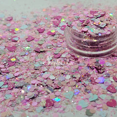 In Love - Pink Glitter with Hearts In Love - Pink Glitter with Hearts