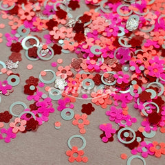 Groovy Flowers Shape Glitter - Multicolor Glitter