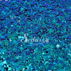 Atlantis Metallic Chunky Glitter - Blue Glitter