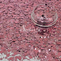 Rose Gold Metallic Chunky Glitter - Pink Glitter