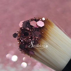 Rose Gold Metallic Chunky Glitter - Pink Glitter