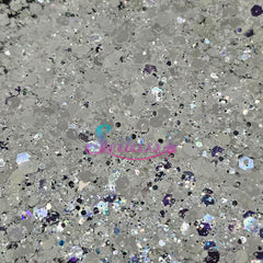 Diamond Metallic Chunky Glitter - White Glitter