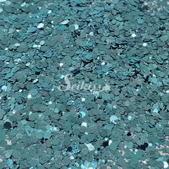 Pacific Blue Metallic Chunky Glitter - Blue Glitter / Aqua Glitter