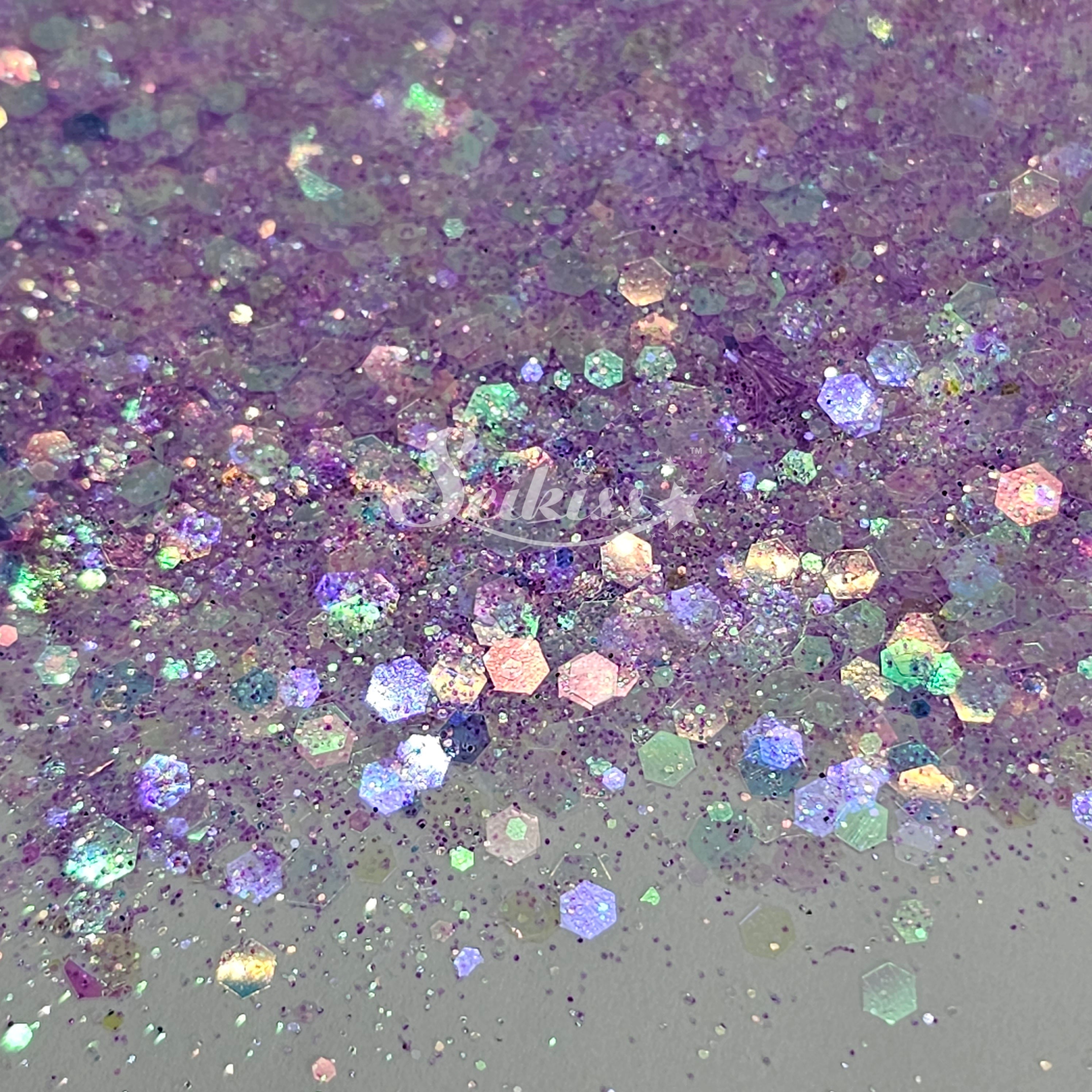 Lilac Iridescent Chunky Glitter - Purple Glitter