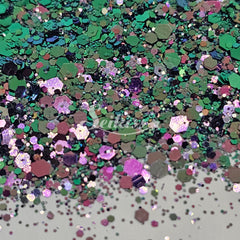 Fairy Chameleon Chunky Glitter - Green Glitter / Purple Glitter