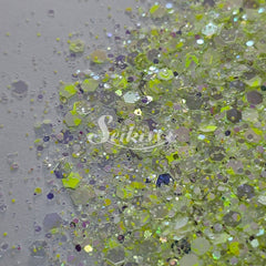 Soft Wasabi Iridescent Chunky Glitter - Green Glitter