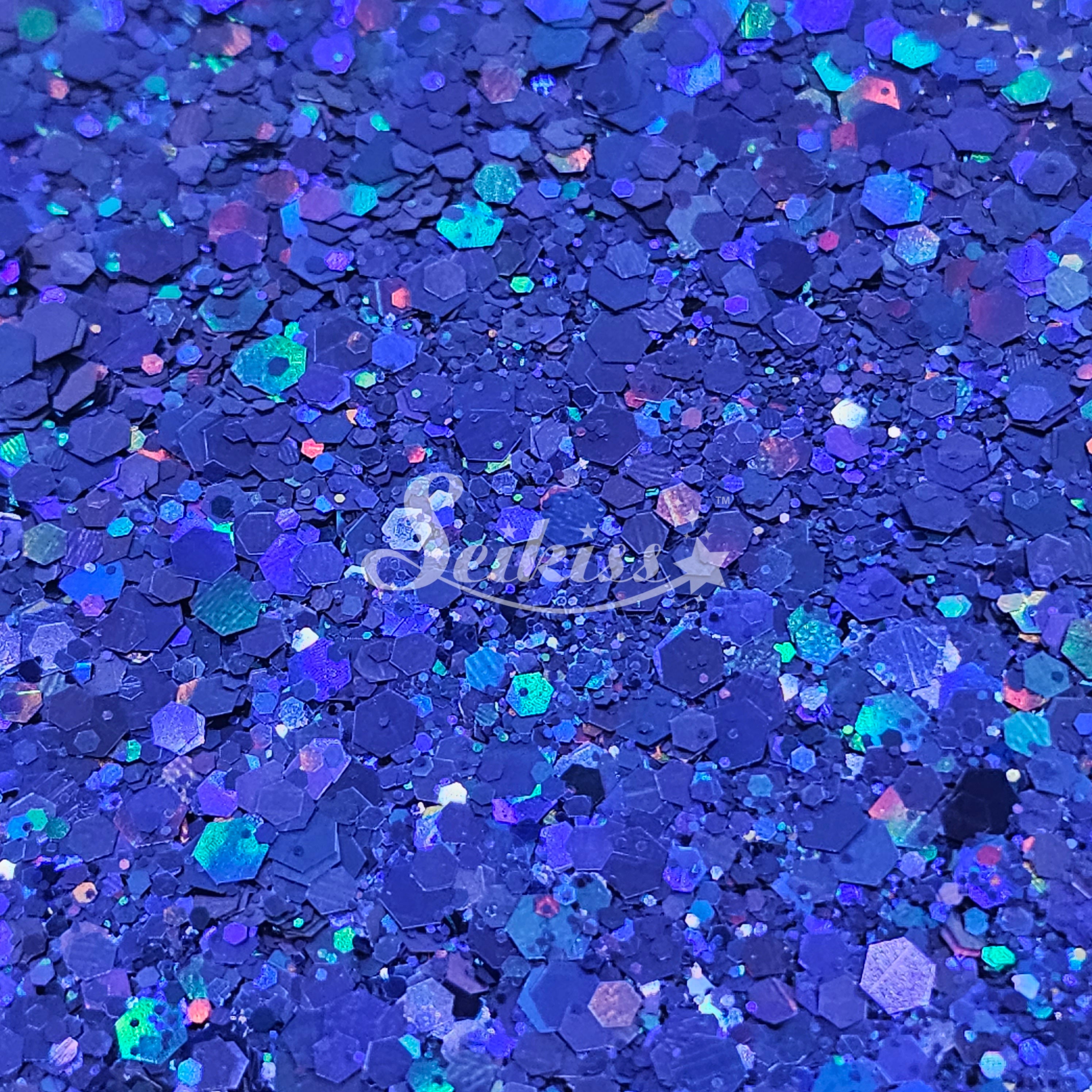 Kingdom Galaxy™ Holographic Chunky Glitter - Blue Glitter