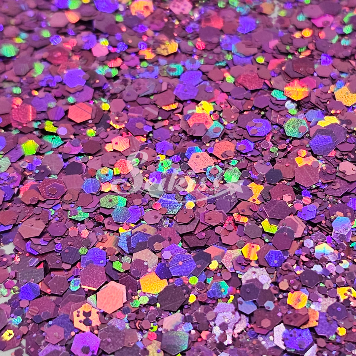 Nova Galaxy Holographic Chunky Glitter - Purple Glitter