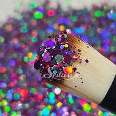 Diva Holographic Chunky Glitter - Purple Glitter