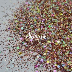 Rusty Planet Holographic Small Glitter - Brown Glitter