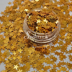 Gold Stars Metallic Shape Glitter - Gold Glitter