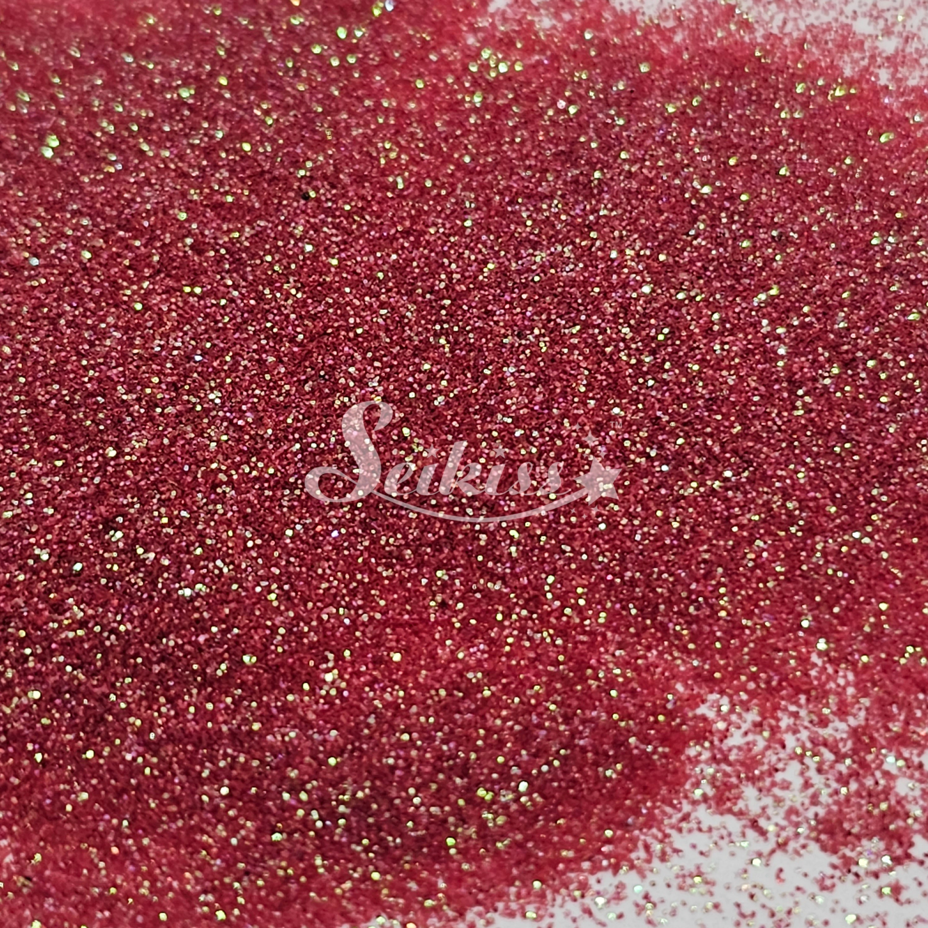 Red Sand Iridescent Fine Glitter - Red Glitter