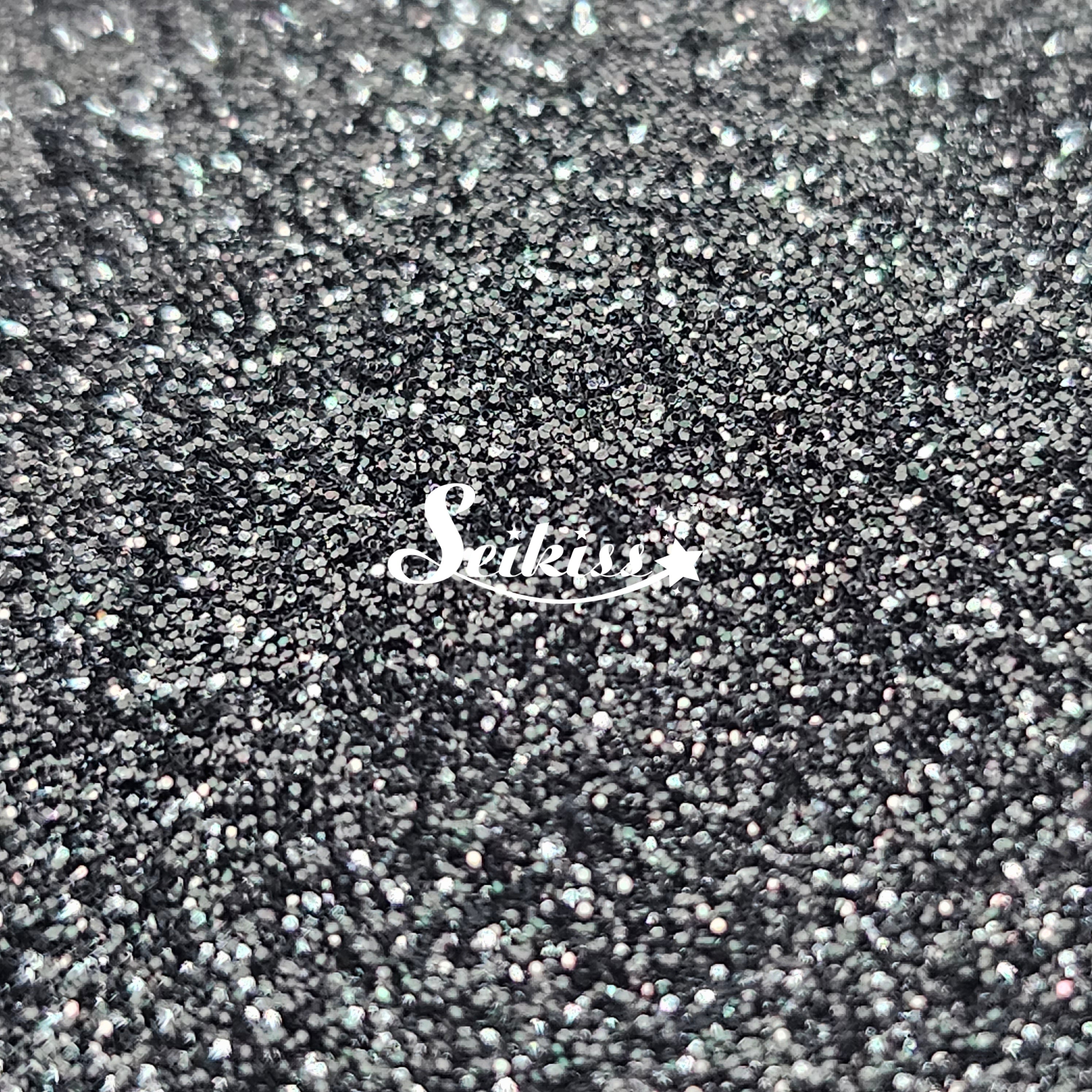 Asphalt Metallic Fine Glitter - Black Glitter