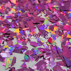 Lilac Laser Holographic Flakes Glitter - Purple Glitter