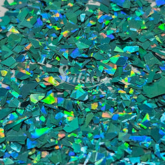 Teal Laser Holographic Flakes Glitter - Teal Glitter