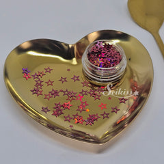 Heart Tray and Spoon Set for Craft - GOLD
