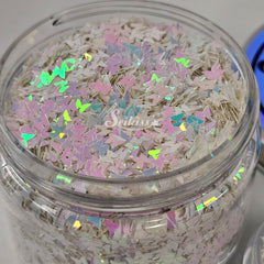 Iridescent Butterflies Shape Glitter - Iridescent Glitter