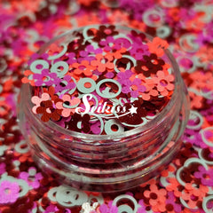 Groovy Flowers Shape Glitter - Multicolor Glitter