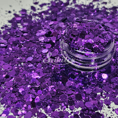 Purple Grape Metallic Chunky Glitter - Purple Glitter