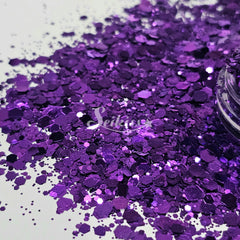 Purple Grape Metallic Chunky Glitter - Purple Glitter