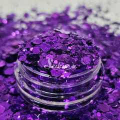 Purple Grape Metallic Chunky Glitter - Purple Glitter