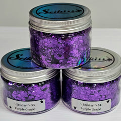 Purple Grape Metallic Chunky Glitter - Purple Glitter