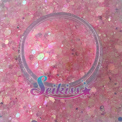 Bubble Gum Iridescent Chunky Glitter - Pink Glitter