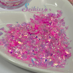 Hot Pink Flakes Glitter - Pink Glitter