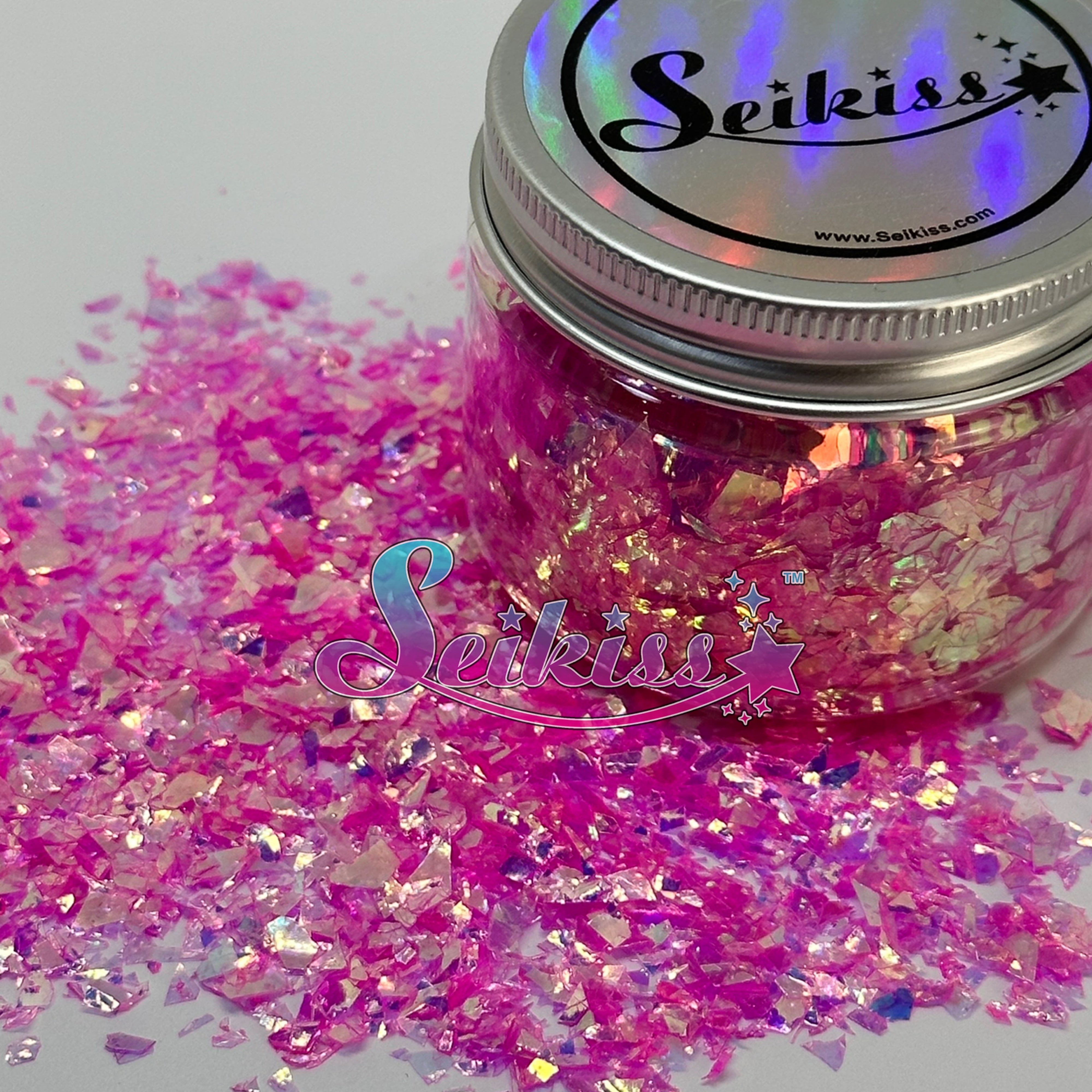 Hot Pink Flakes Glitter - Pink Glitter
