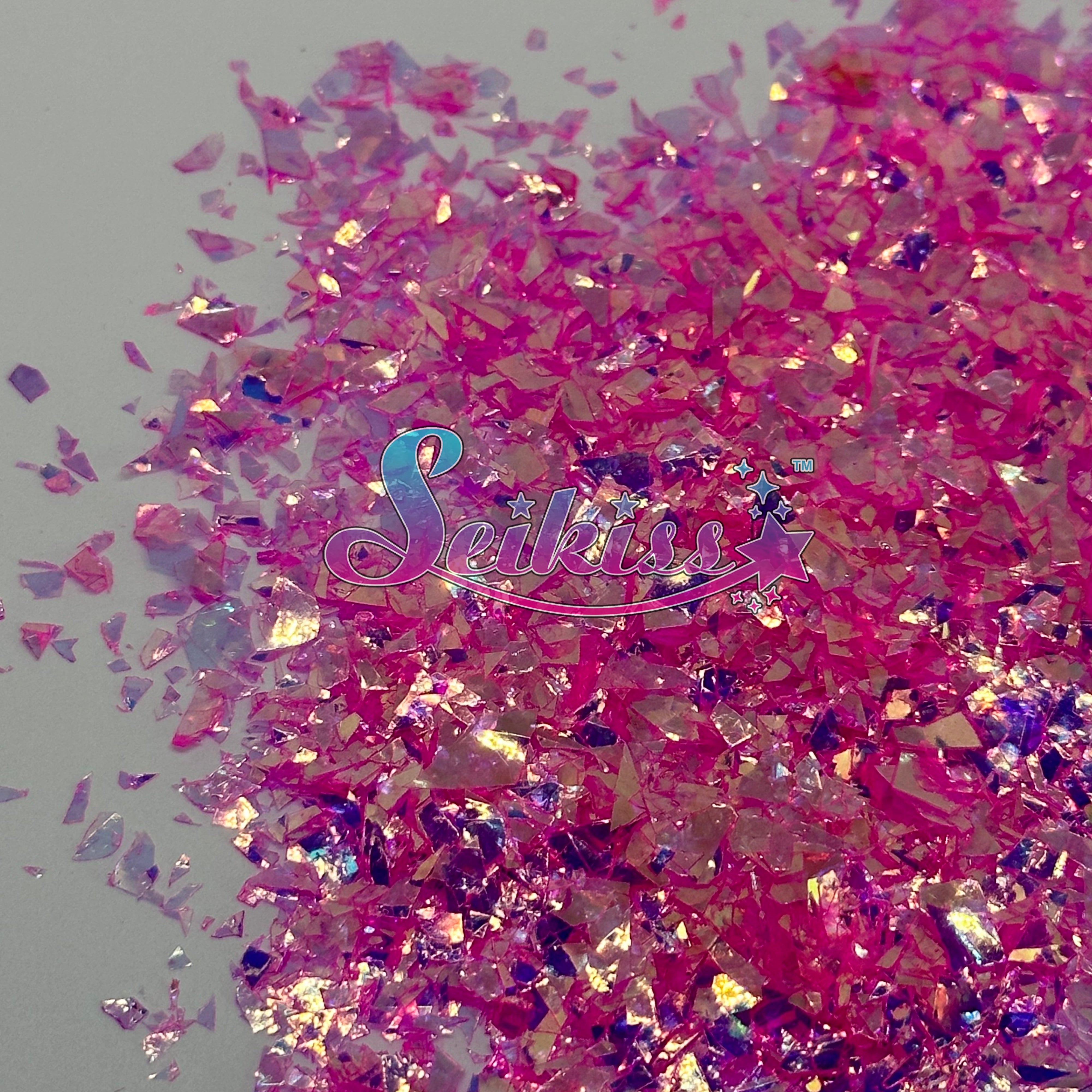 Hot Pink Flakes Glitter - Pink Glitter