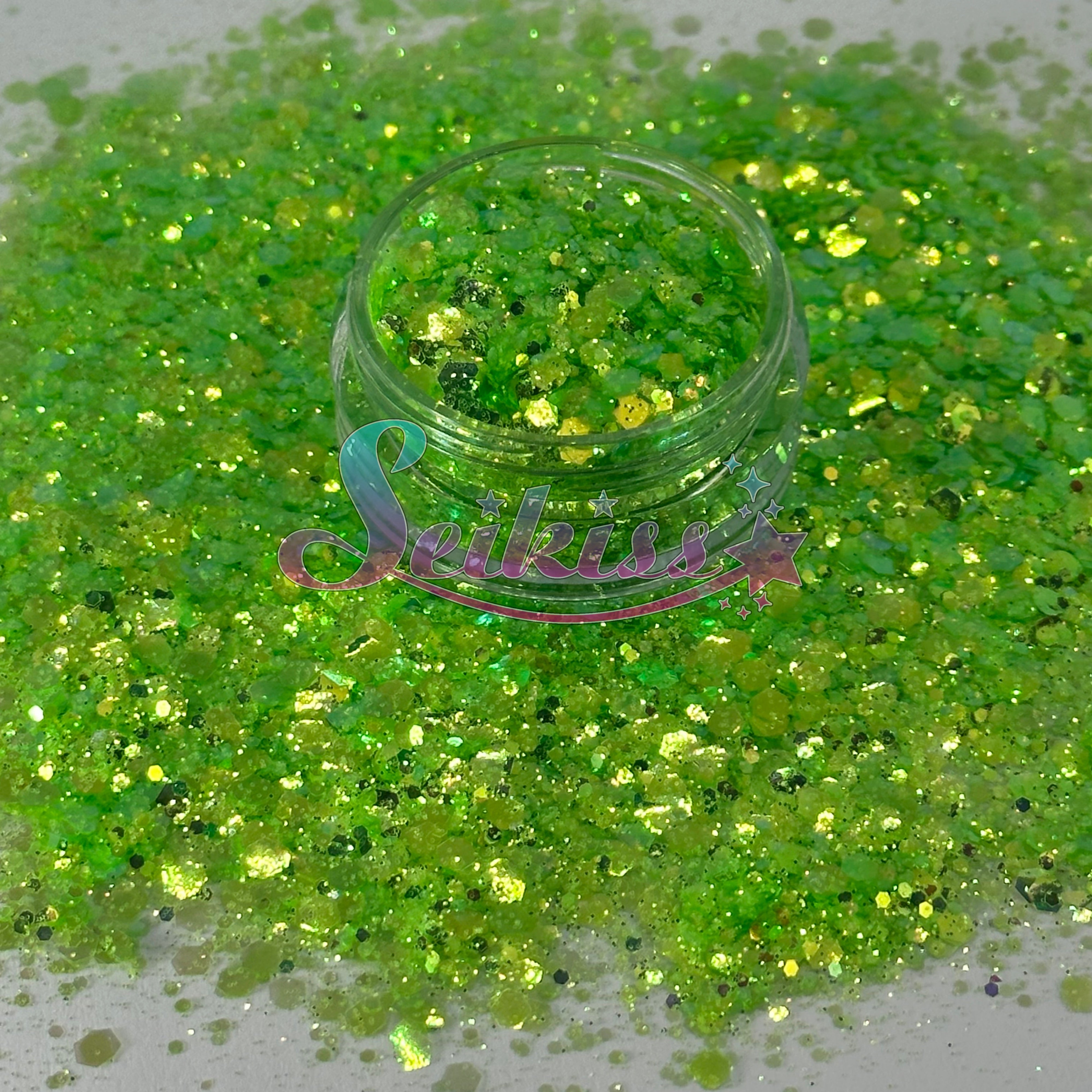 Gamma Iridescent Chunky Glitter - Green Glitter