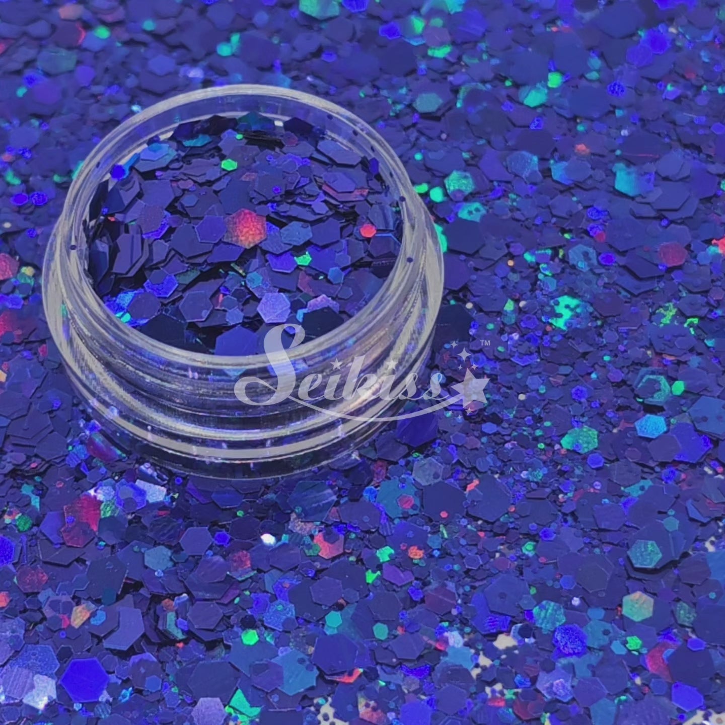 Kingdom Galaxy™ Holographic Chunky Glitter - Blue Glitter