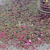 Succulent Chameleon Chunky Glitter - Pink Glitter / Golden Green Glitter