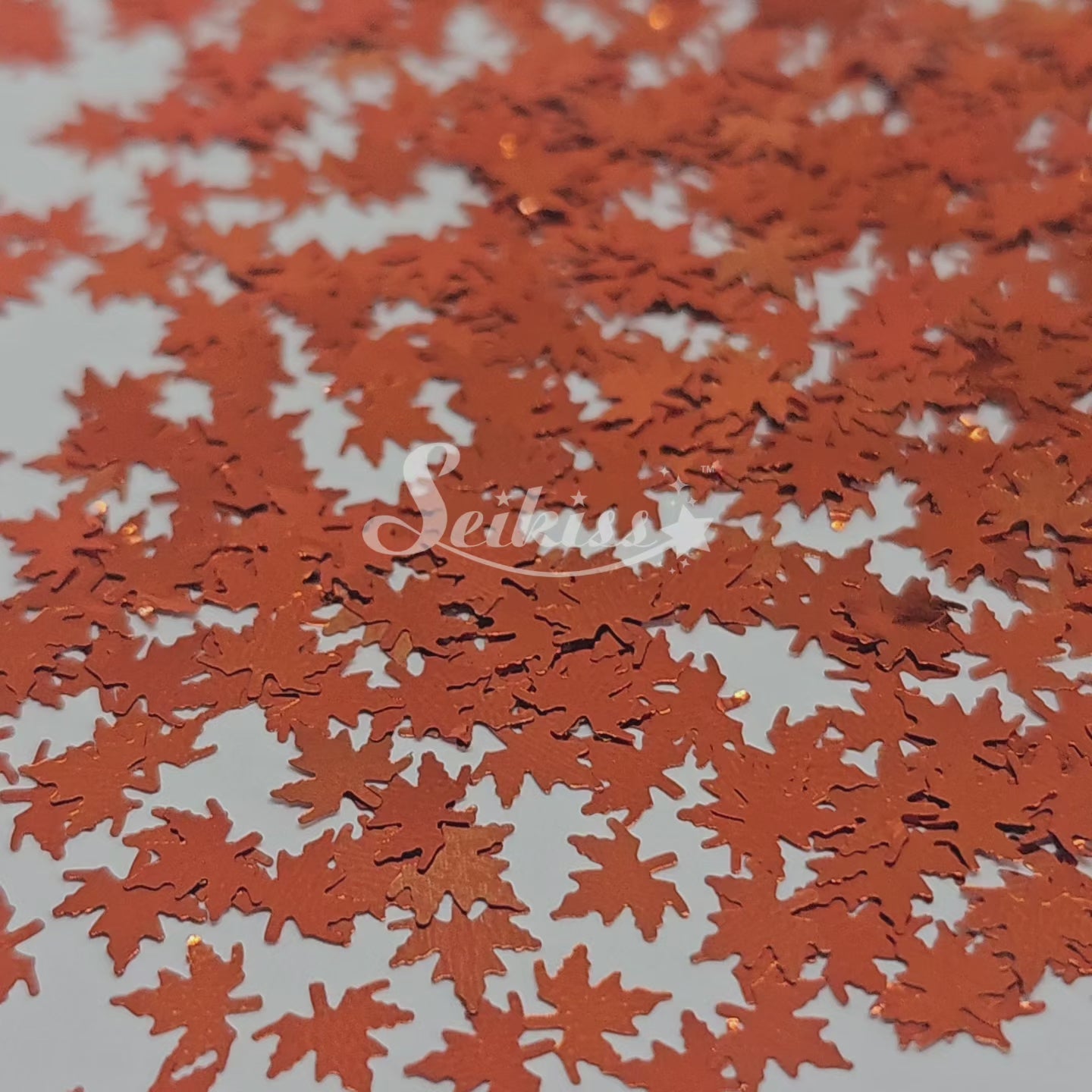 Copper Autumn Leaf Shape Glitter - Brown Glitter