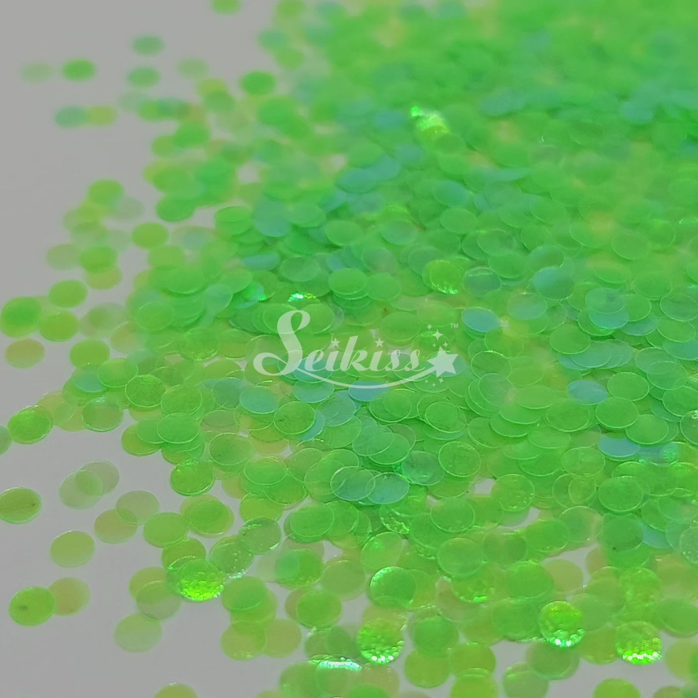 Green Caviar Dot Shape Glitter - Green Glitter