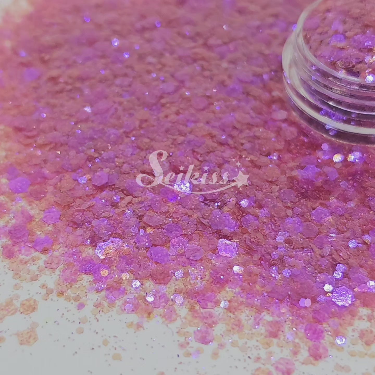 Mauve Iridescent Chunky Glitter - Purple Glitter