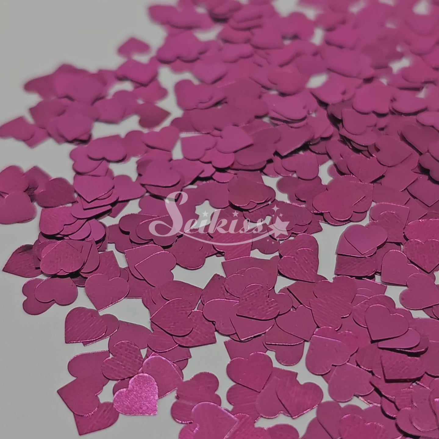 Pink Hearts - Pink Glitter