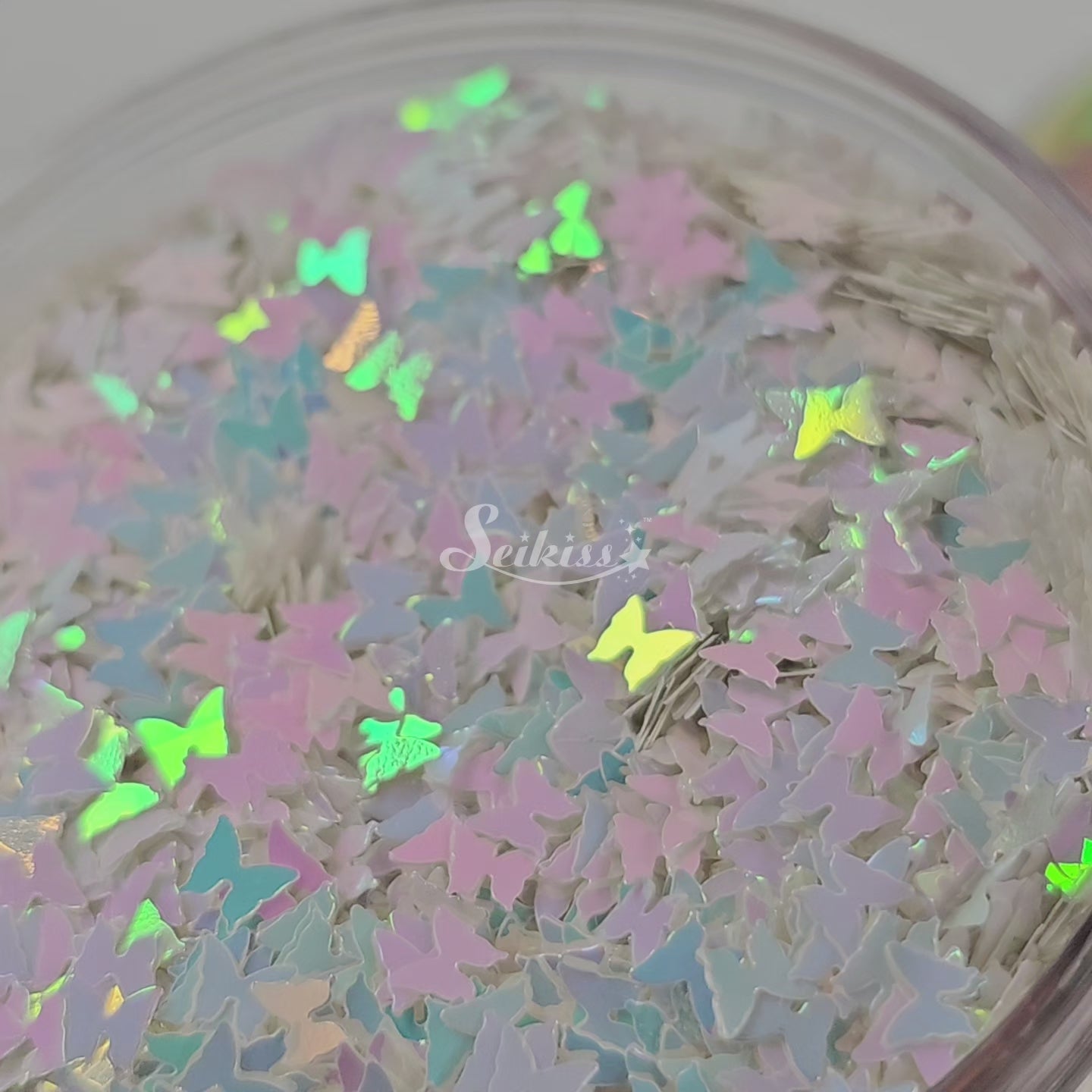 Iridescent Butterflies Shape Glitter - Iridescent Glitter