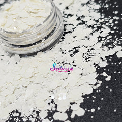 Vanilla Metallic Chunky Glitter - White Glitter