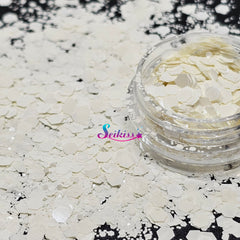 Vanilla Metallic Chunky Glitter - White Glitter