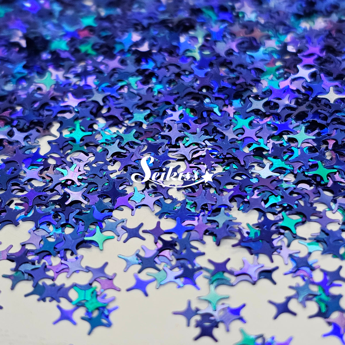 Blue Shining Stars - Blue Glitter