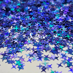 Blue Shining Stars - Blue Glitter