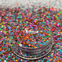 Twilight Holographic Chunky Glitter - Multicolor Small Glitter