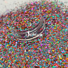 Twilight Holographic Chunky Glitter - Multicolor Small Glitter