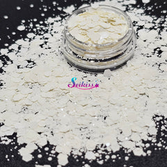 Vanilla Metallic Chunky Glitter - White Glitter