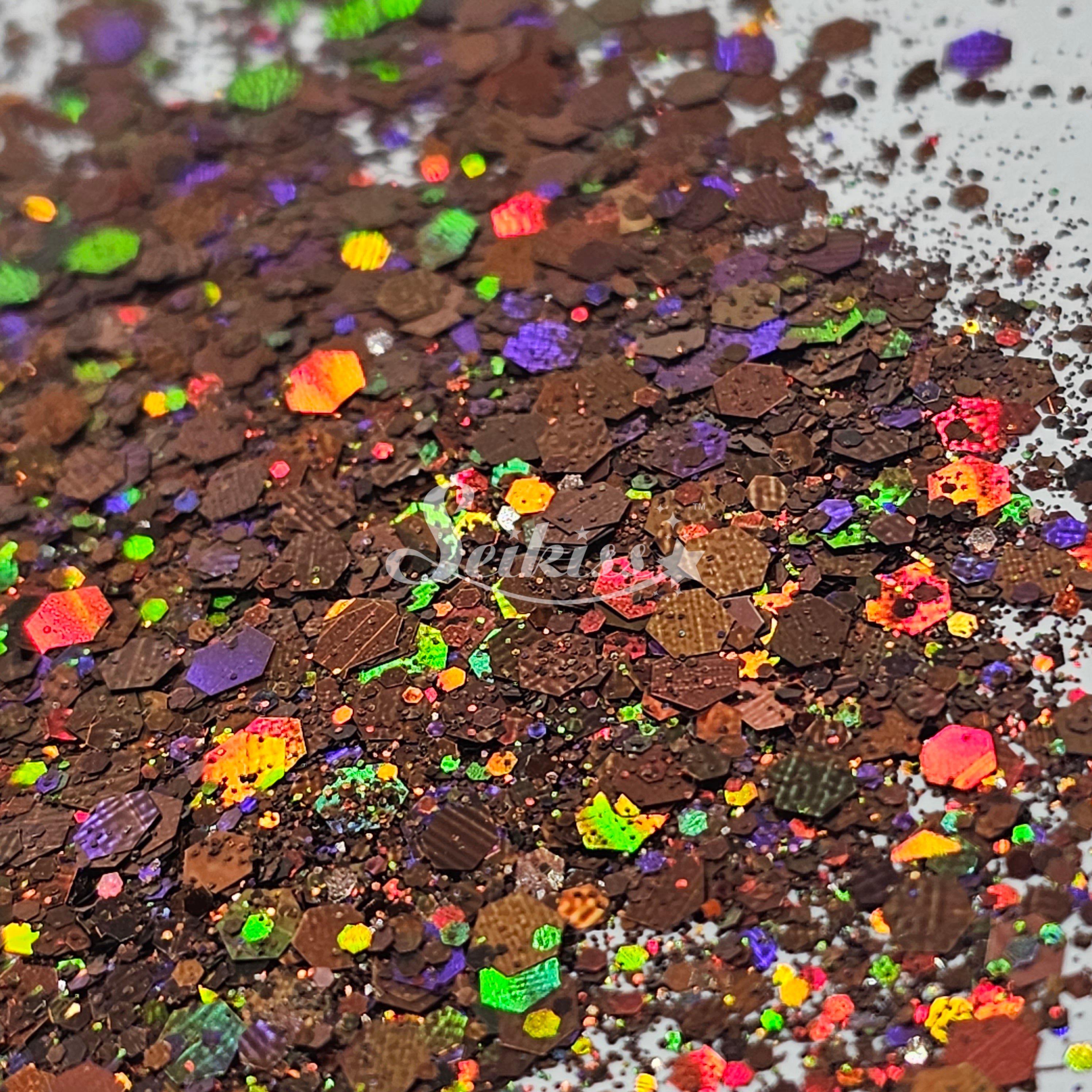 Chocolat Holographic Chunky Glitter - Brown Glitter