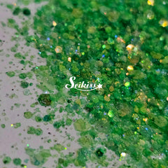 Kelly Green Iridescent Chunky Glitter - Green Glitter